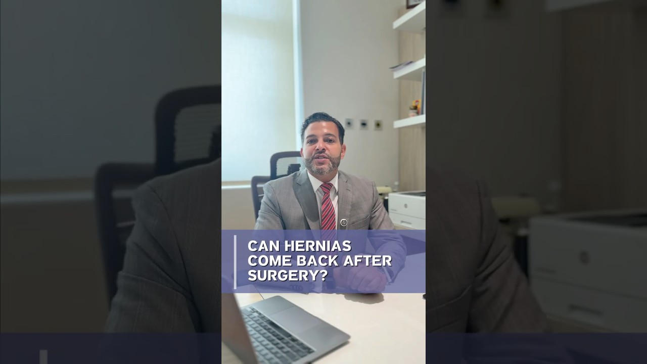 Hernias come back after surgery? | Hernia Symptoms & Treatment in Dubai FAQs #7 | Dr Sherif Awad