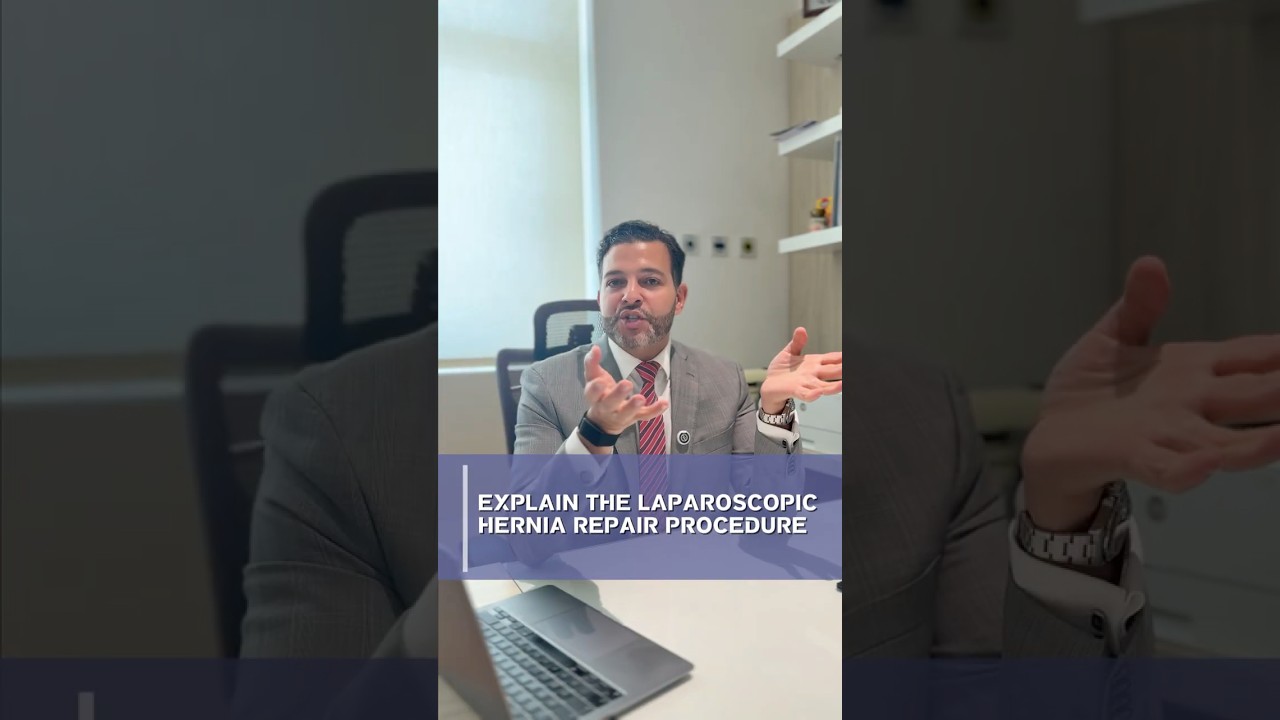 What is the Laparoscopic repair procedure? | Hernia Treatment in Dubai FAQs #9 | Dr Sherif Awad