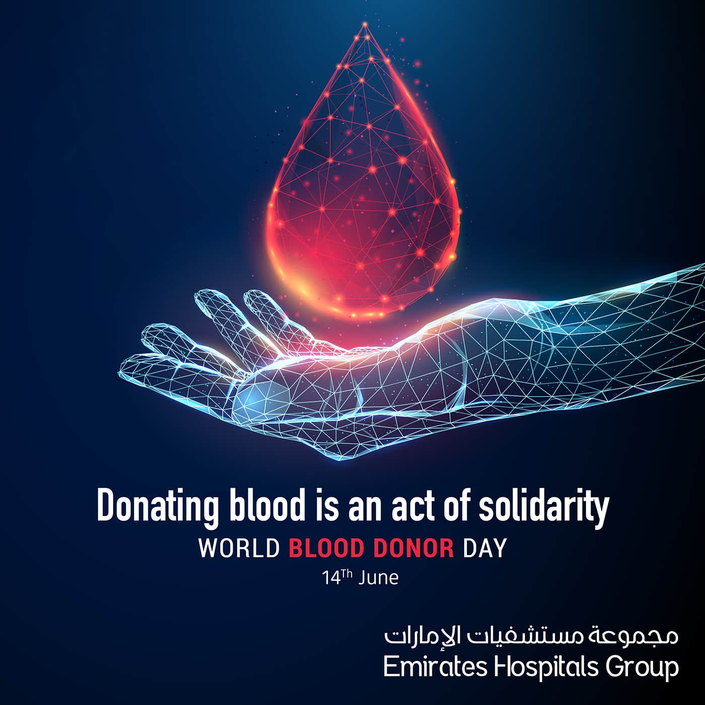 Act of Solidarity is Blood Donating World Blood Donor Day