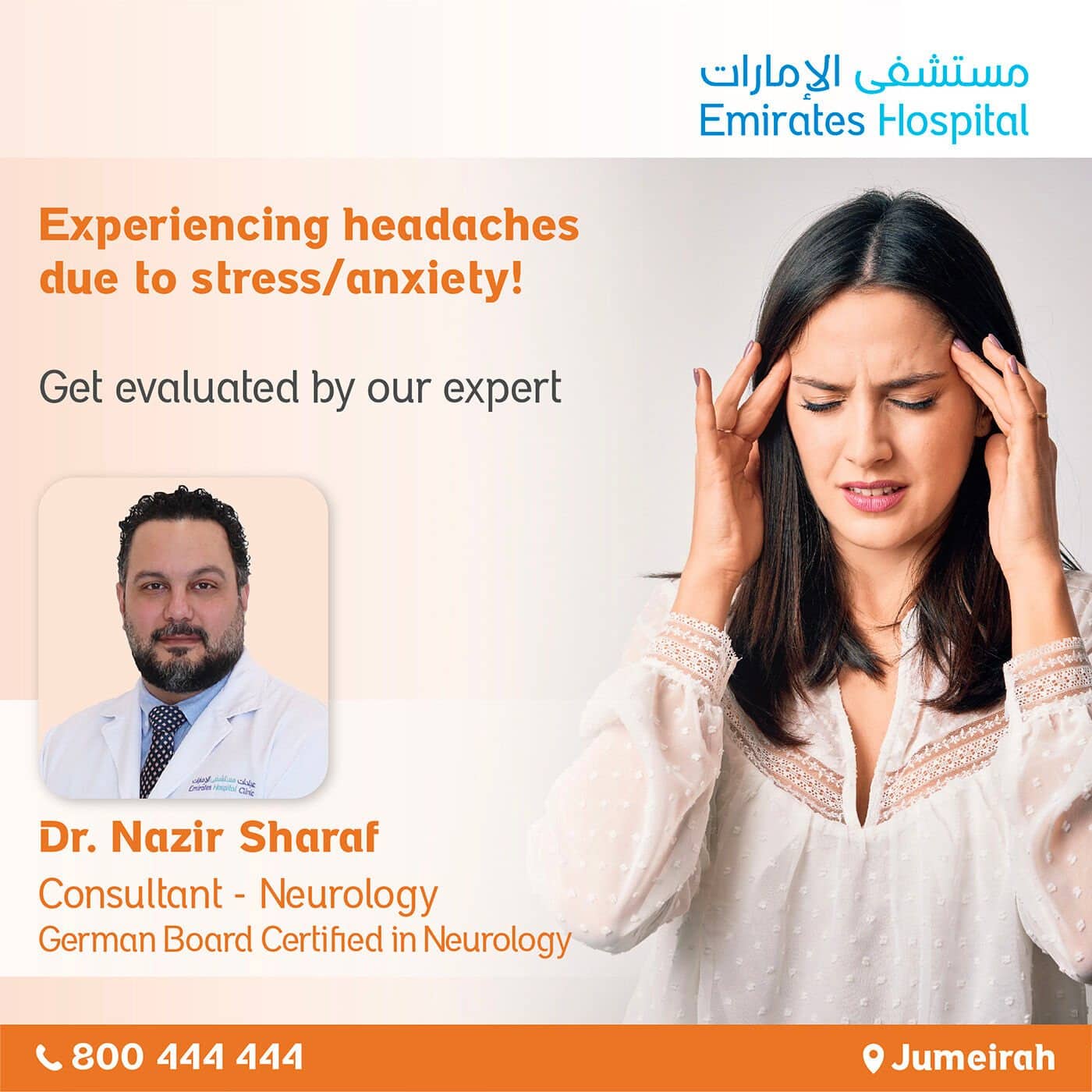 Experiencing headaches due to stress and anxiety