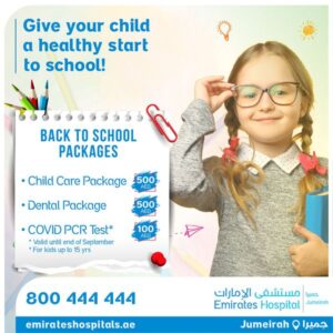Back to school Offers , Emirates Hospital, Jumeirah