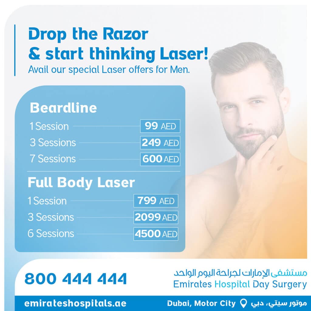 Full Body Laser Laser Hair Removal and Breadline offers for Man 2022