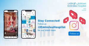 Follow us on @EmiratesHospital Jumeirah and keep up with all our new offers, services, doctors departments and more!