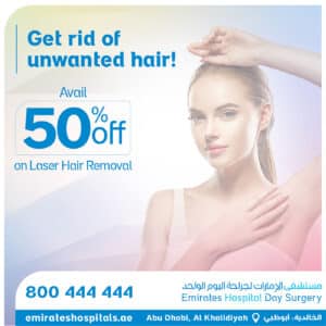 Special Offers Dermatology on Laser Hair Removal , Emirates Hospital Day Surgery