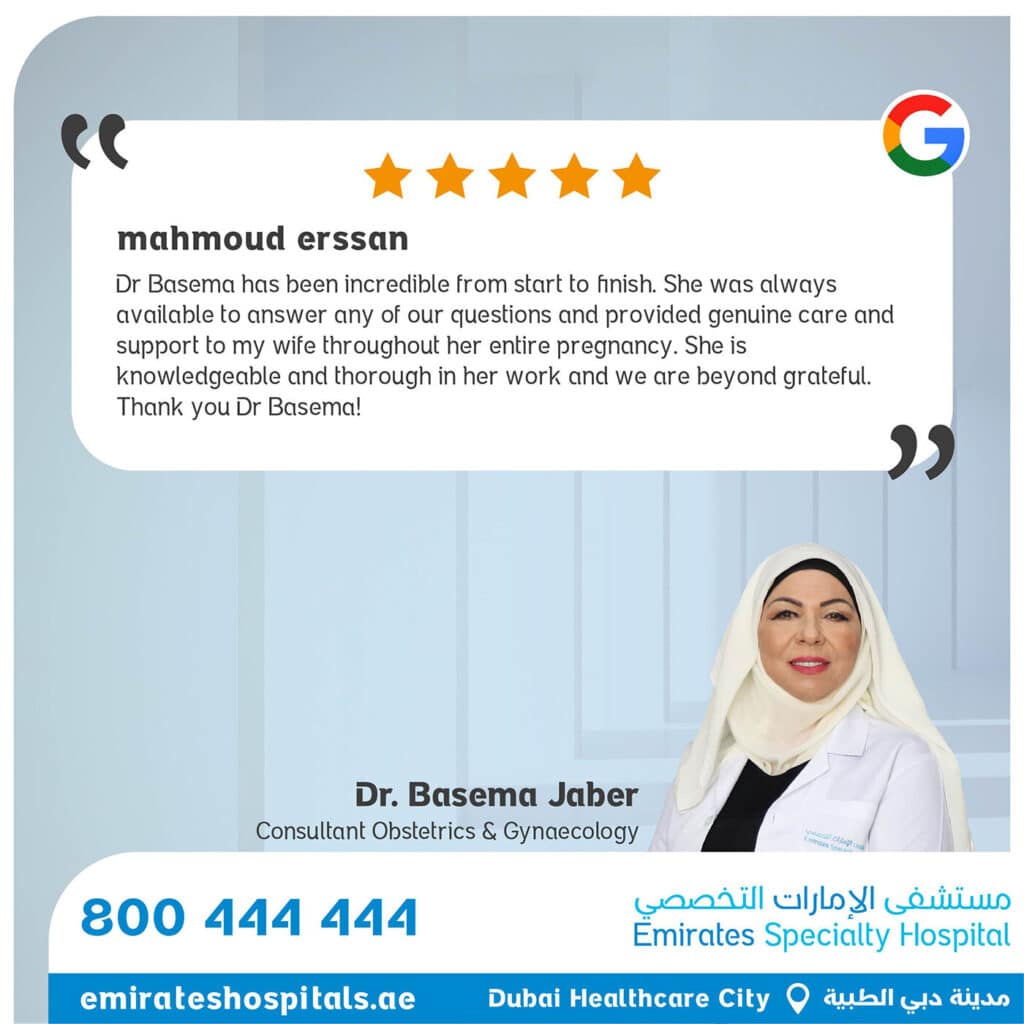 Patients Testimonials - Dr. Basema Jaber