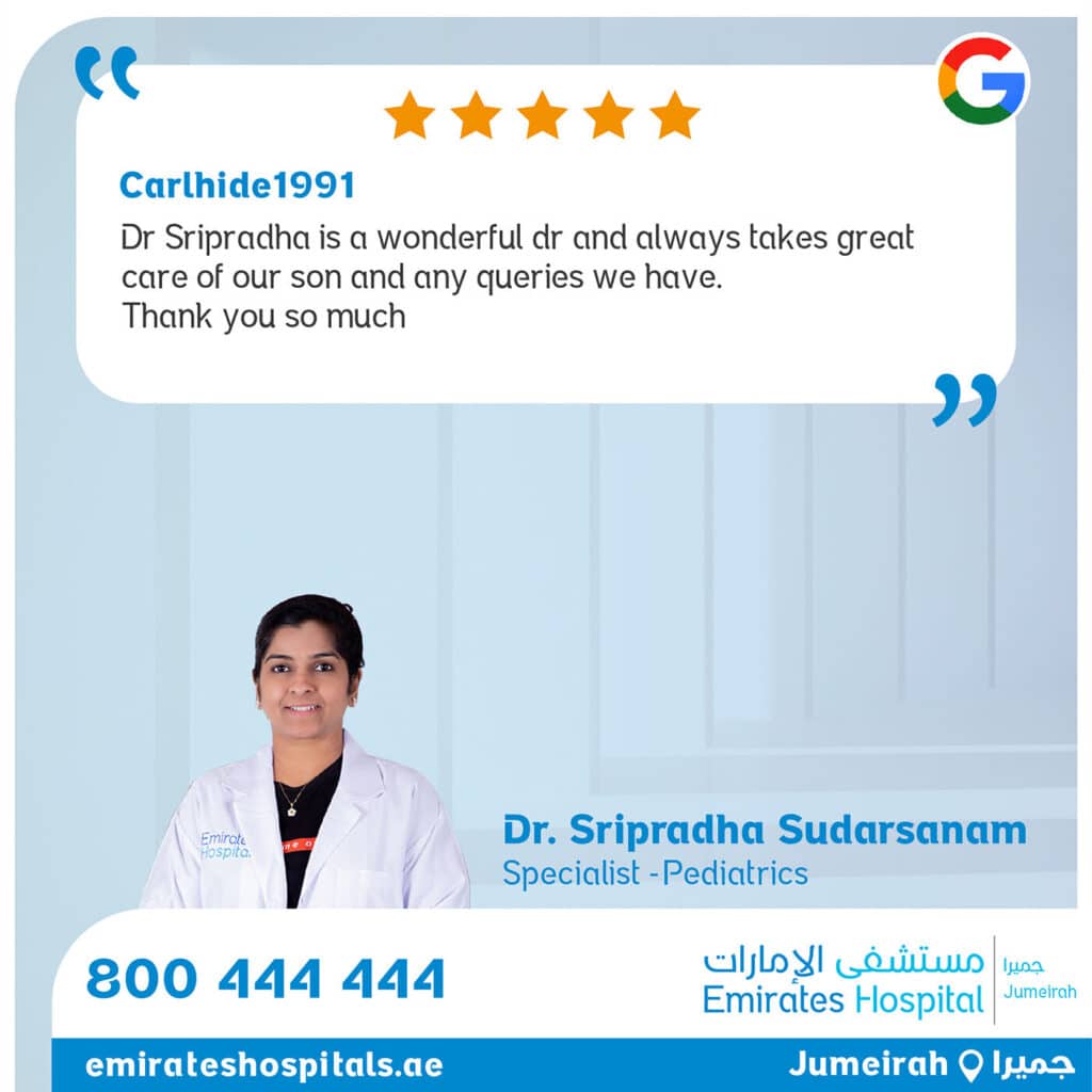 Patients Testimonials - Dr. Sripradha Sudarsanam